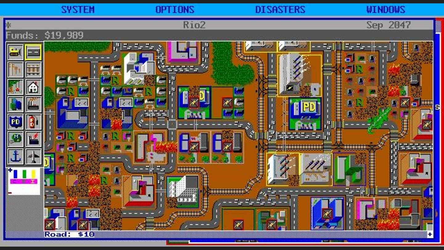 SimCity Interface